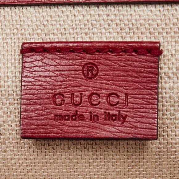 Gucci Red Leather Blooms Small Dionysus Shoulder Bag - Picture 11 of 12